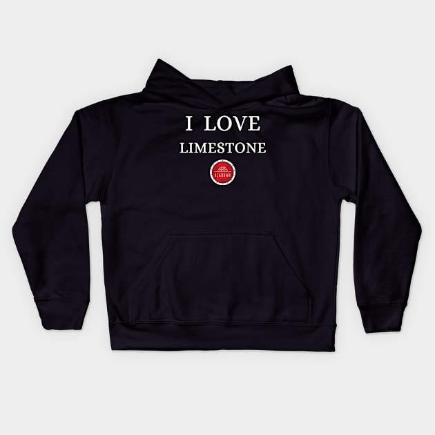 I LOVE LIMESTONE | Alabam county United state of america Kids Hoodie by euror-design